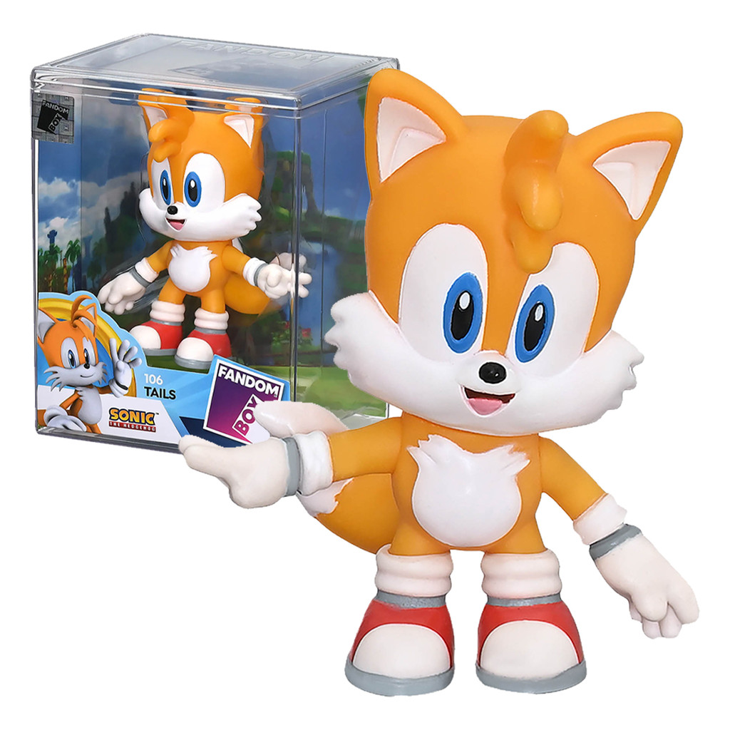 Boneco Tails Sonic Fandom Box Figura Colecionável Original - Líder Brinquedos