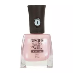Esmalte Metálico Risqué Diamond Gel Nova Cor! Ballet 9,5ml