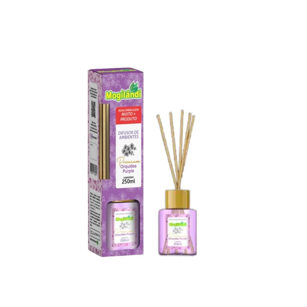 Difusor de Ambientes Premium Mogilândi Orquídea Purple 250ml