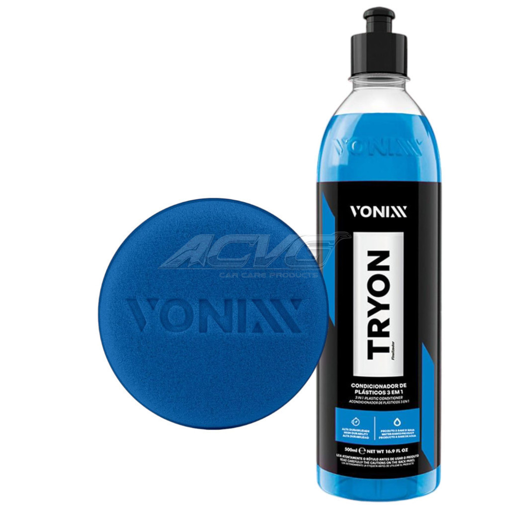 Tryon VONIXX 3 Em 1 Restaurador Automotivo De Plásticos e Borrachas + Aplicador Vonixx em Oferta na Shopee