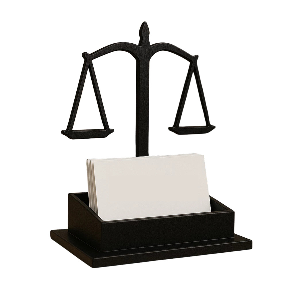 Expositor Porta Cartão De Visita ADVOGADO ADVOCACIA Suporte para cartão panfleto Livreto Escritorio Sala