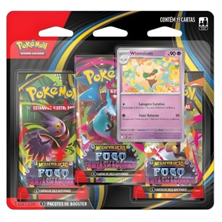 Blister Triplo Fogo Fantasmagórico Whimsicott Pokémon Português - Copag em Oferta na Shopee