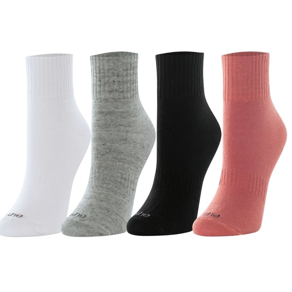 Kit 2 Pares Meias Feminina Cano Curto She Respirável Casual Algodão