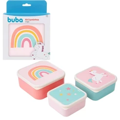 Kit Potinhos Unicornio Com 3 Unidades - Buba