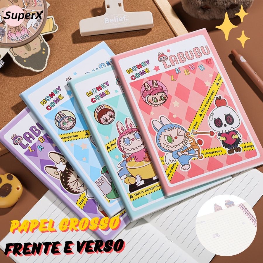Promoção infantil imperdível! Caderno Infantil A4 Rosa com Espiral, 100 Folhas e Capa Fofa para Crianças.