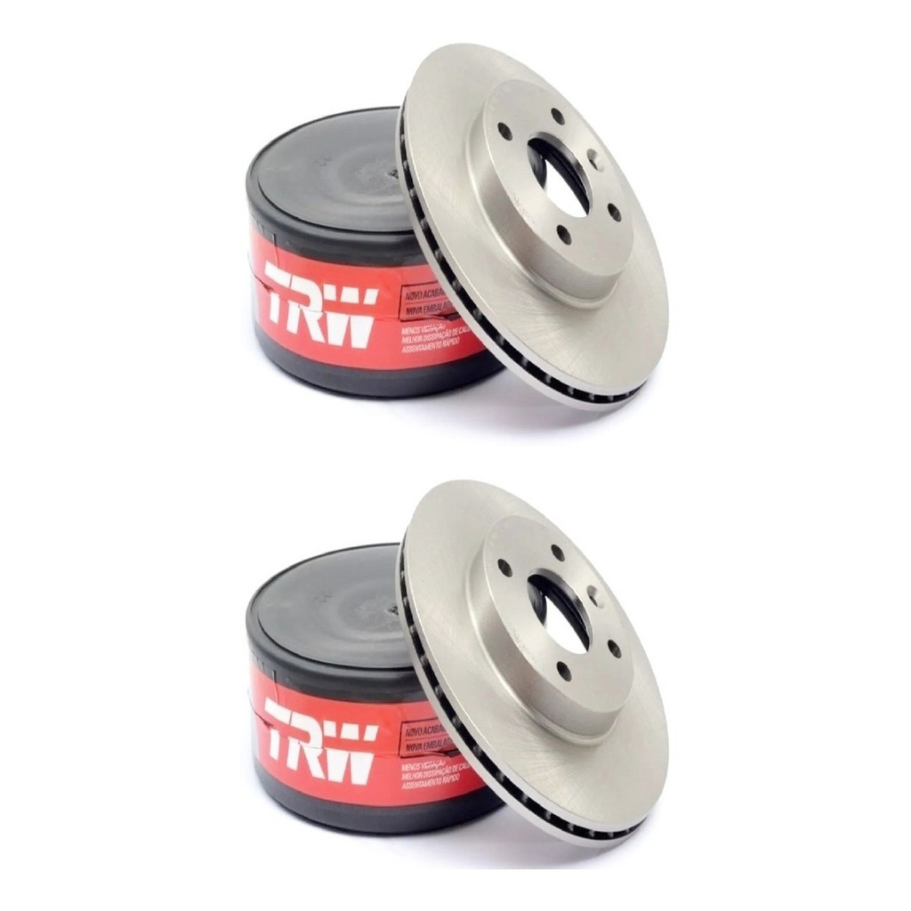 Par Disco Freio Dianteiro Ventilado Gol G2 G3 G4 Trw em Oferta na Shopee