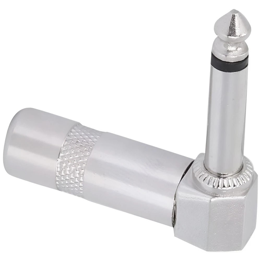 Kit 5 Plug P10 em L 90° Mono Profissional MXT