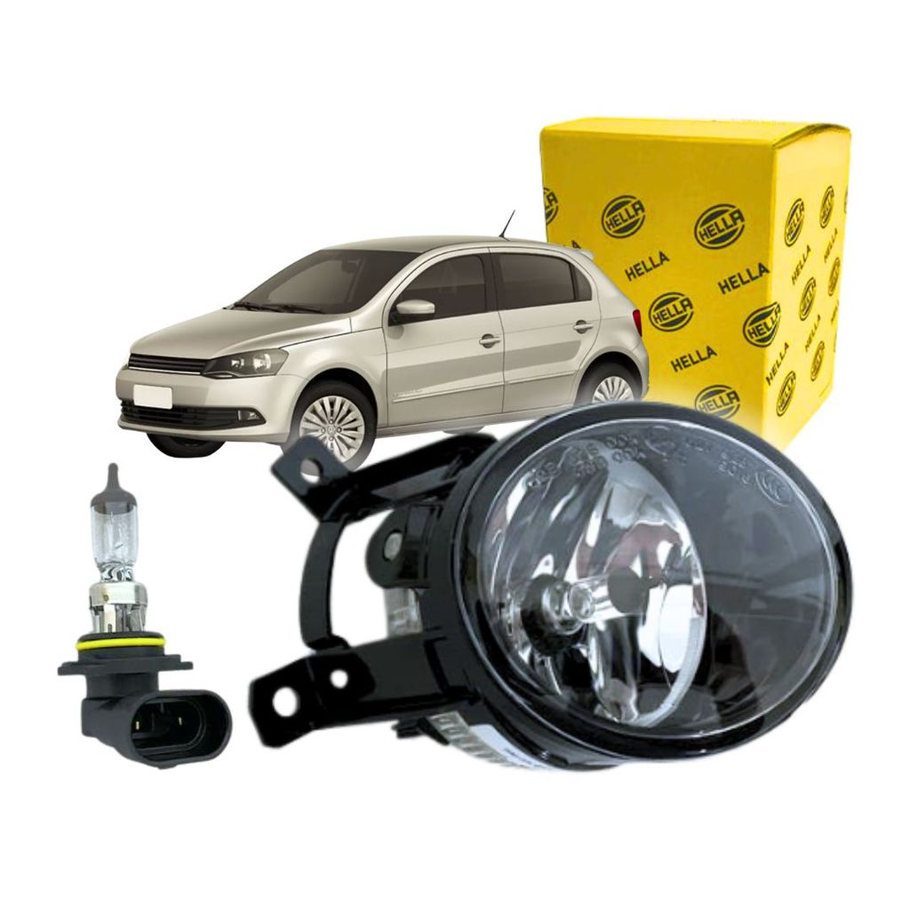 Farol Milha Auxiliar Para Volkswagen Gol 1.0 1.6 2016 Lado Direito Farol Neblina Hella