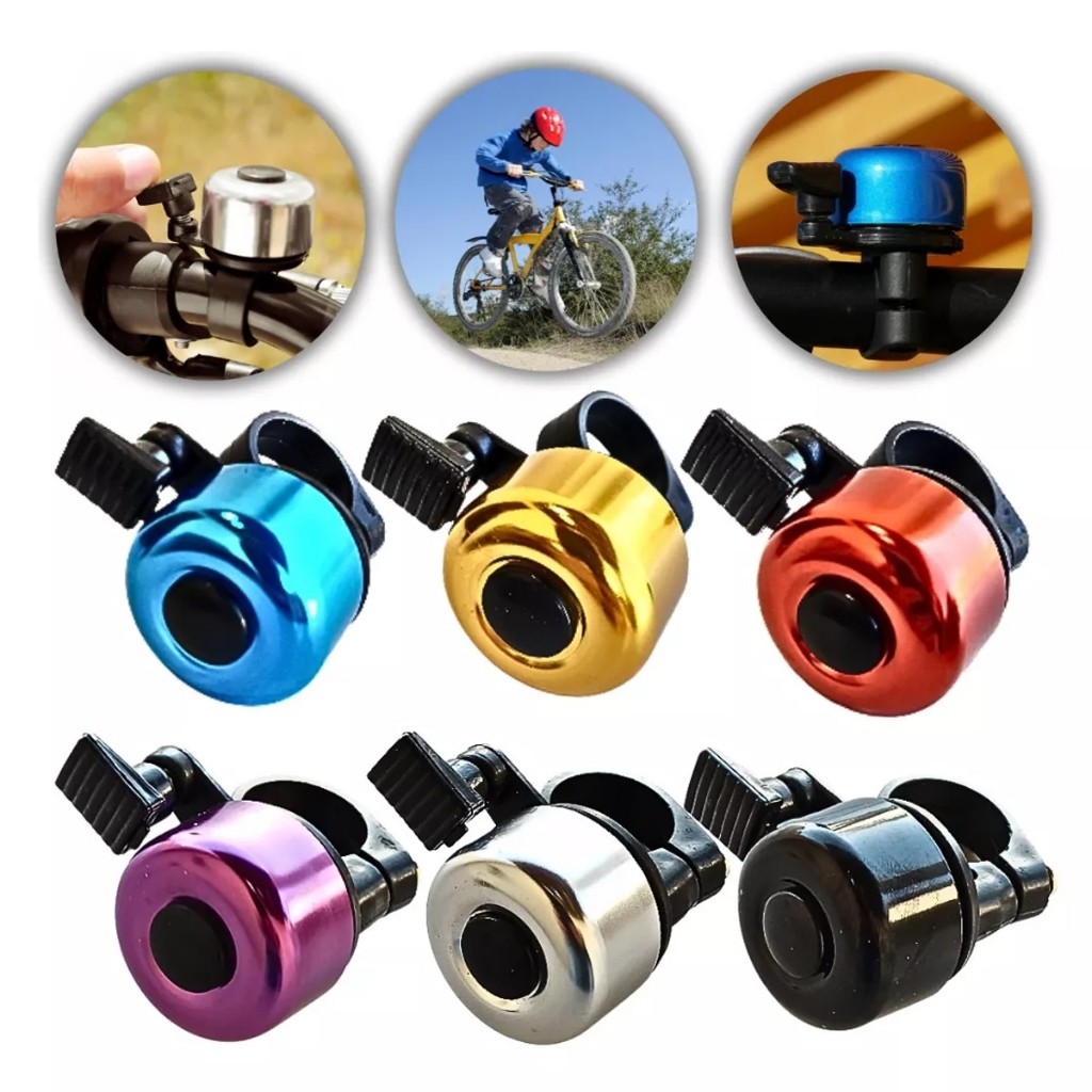 Buzina de bicicleta bike Campainha infantil e adulto universal cores diversas.+ZemMart+