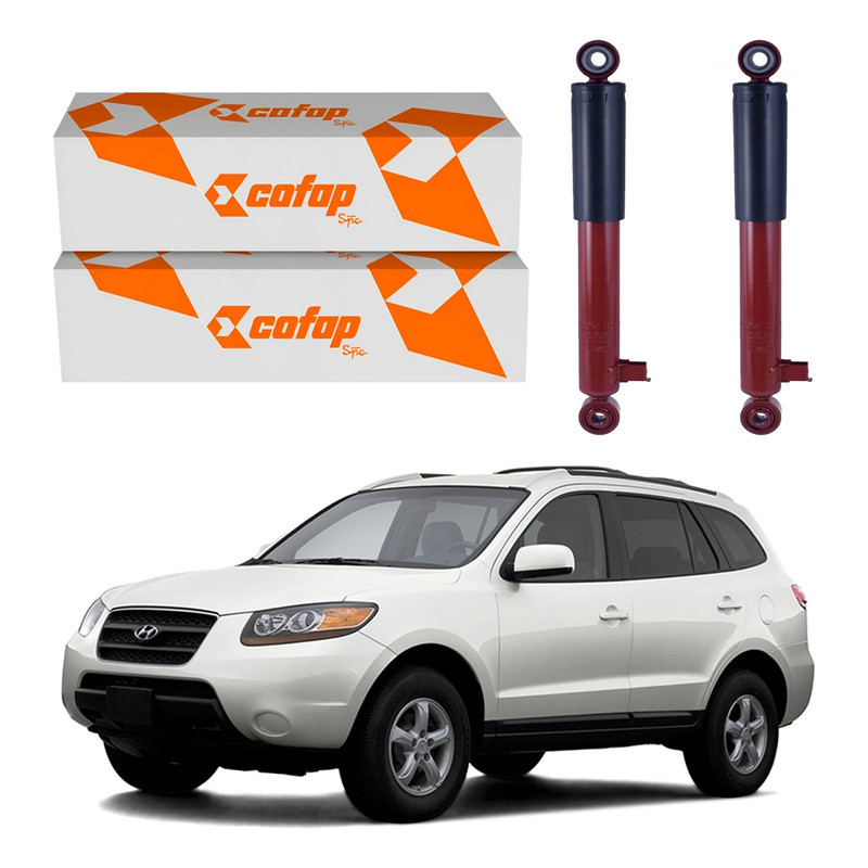 Par Amortecedor Traseiro Cofap Santa Fe 2.7 2007 A 2009 em Oferta na Shopee