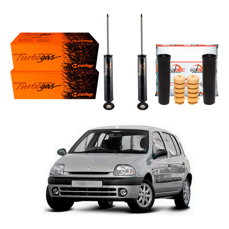 Kit Amortecedor Traseiro, Clio 1.0 1.6 1998 A 2002 em Oferta na Shopee