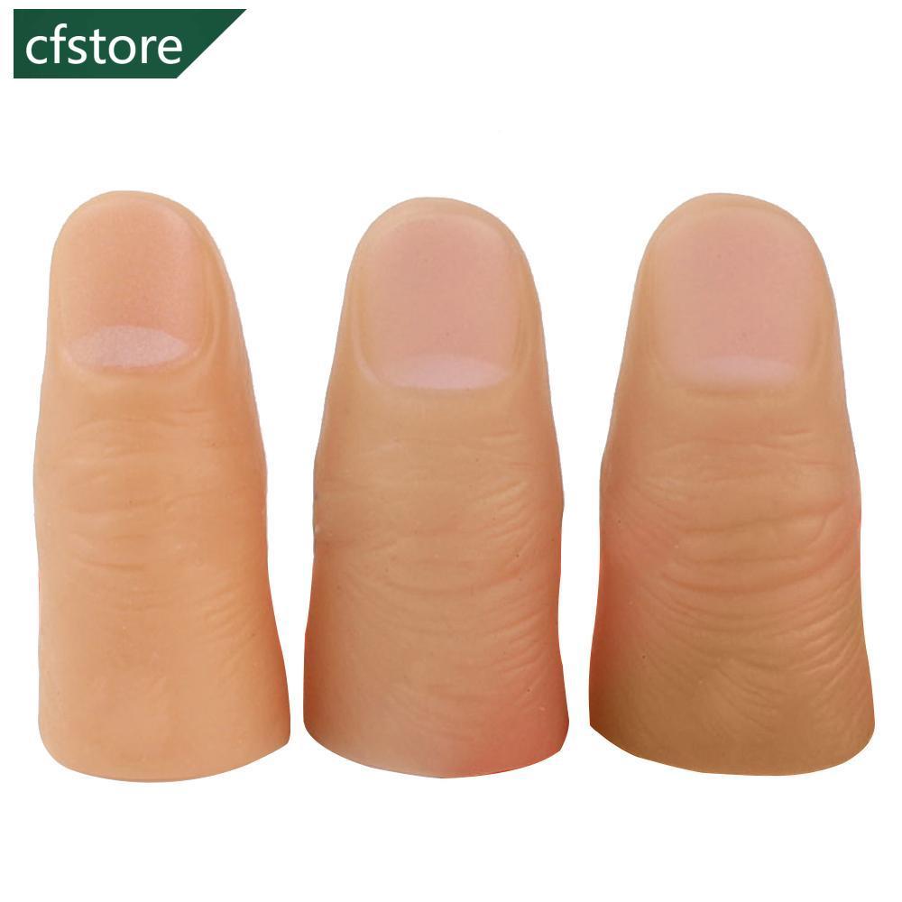 CFSTORE 3 Pçs Ponta Mágica Dedos Truque Borracha Close-Up Desaparecer Aparecendo Adereços Brinquedos D1W4