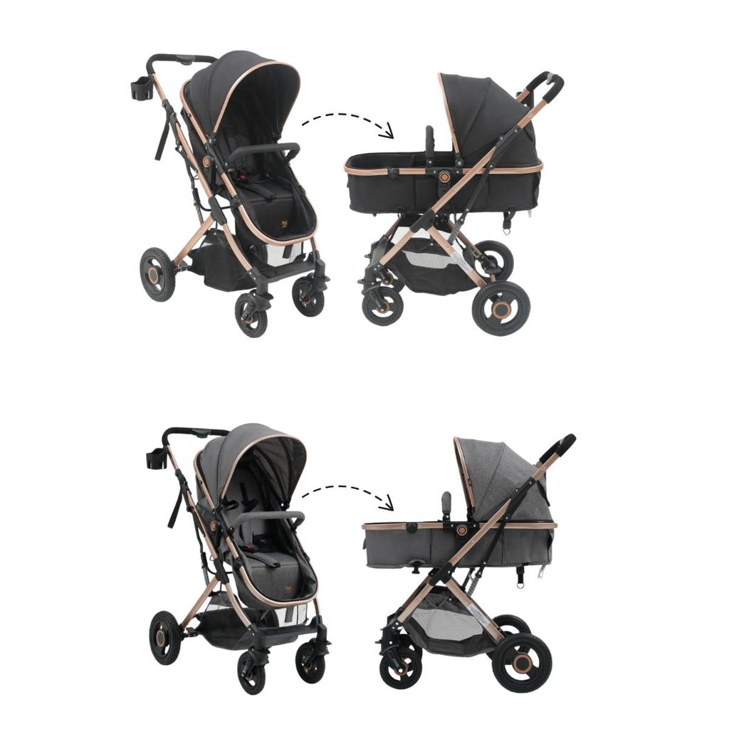 Carrinho Passeio Bebê Moisés Reversível Elysian Maxi Baby em Oferta na Shopee