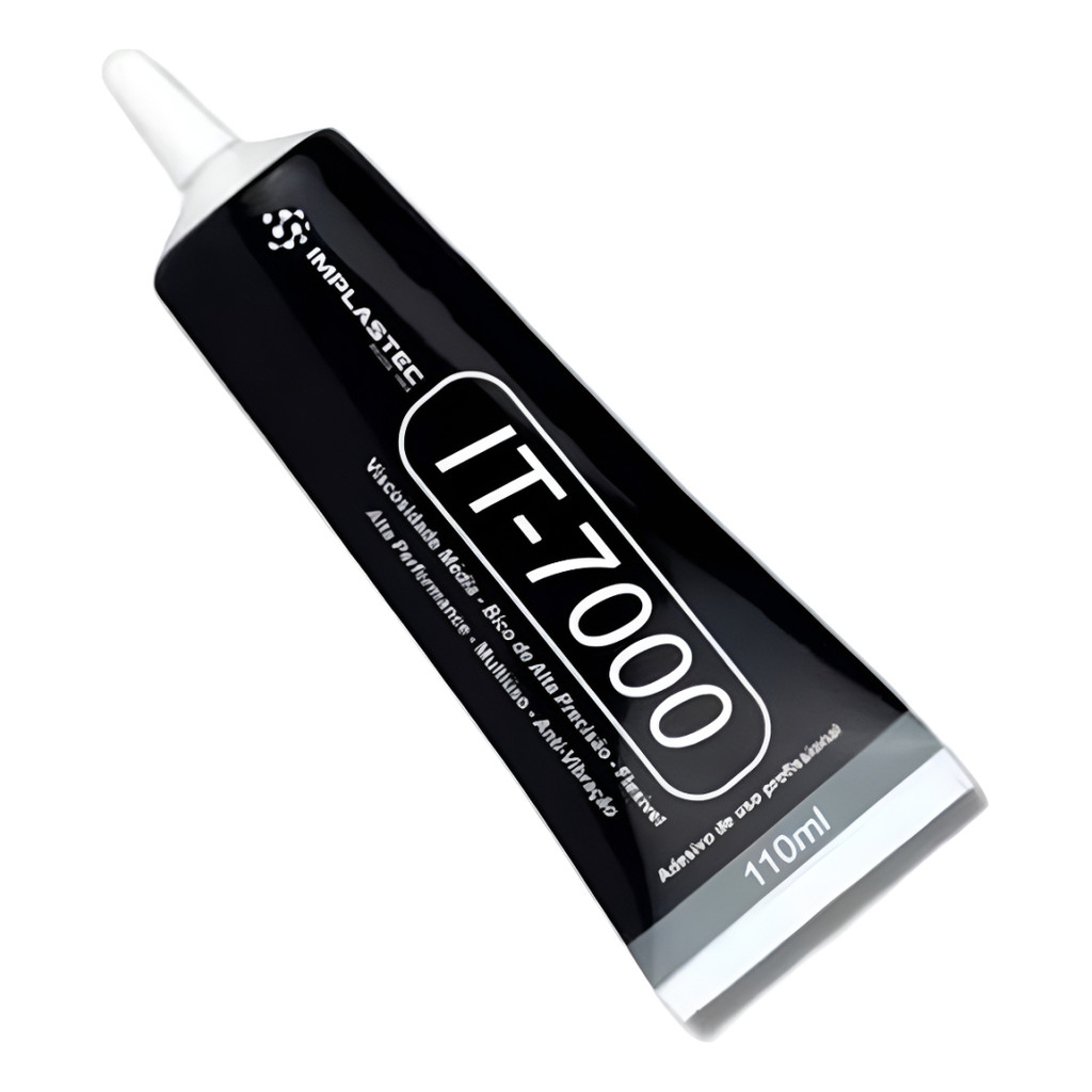 Cola Para Tela Celular It7000 Preta 110Ml Adesiva Multiuso Implastec