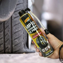 SPRAY REPARADOR DE PNEUS PARA CARROS MOTOS BICICLETAS - REPARADOR DE PNEUS VEDA FURO INSTANTÂNEO