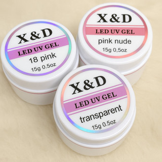 Kit 3 Gel 15g X&D Para Unhas Gel fibra XED XD Profissional Alongamento De Unha em Oferta na Shopee