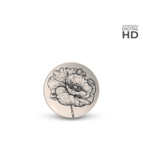 Kit 02 Pratos de Sobremesa Scalla Concept Flower White 20cm