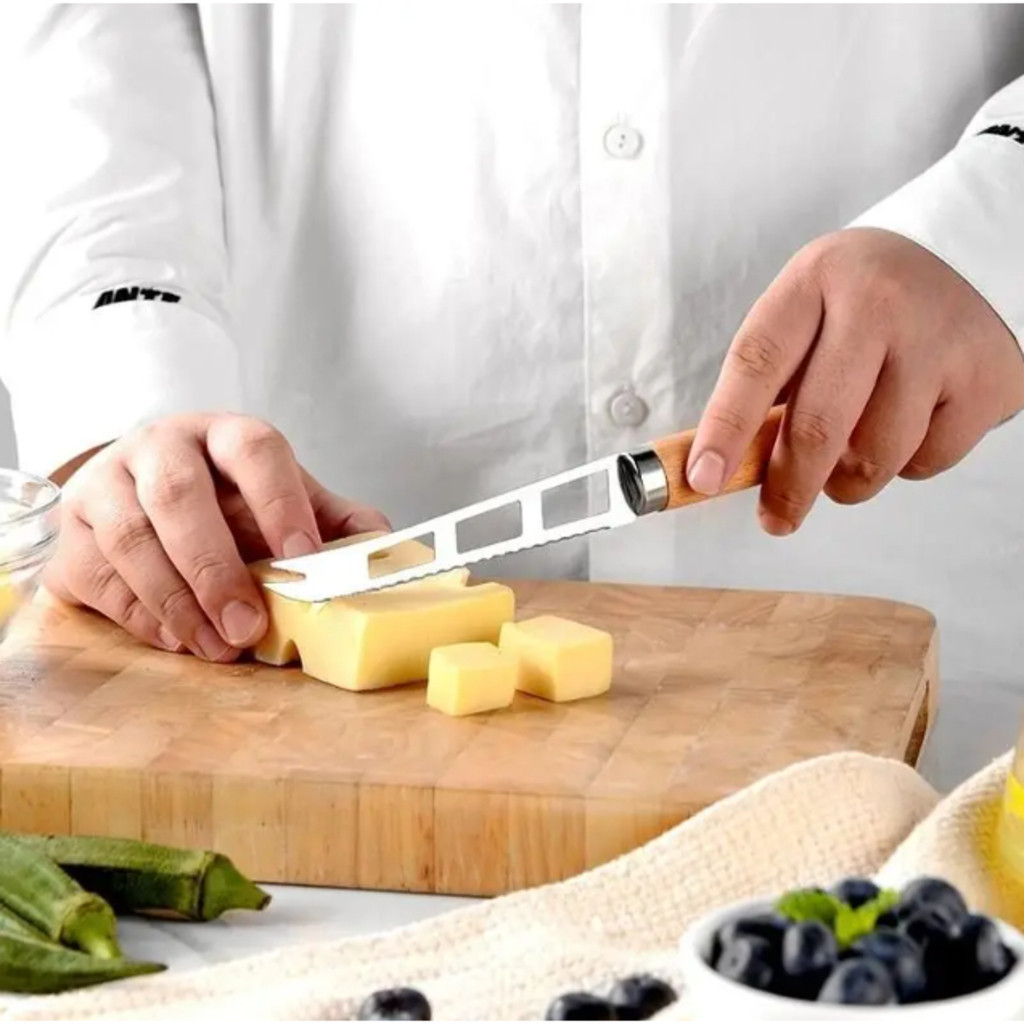 Faca de Queijo Utensílios de Cozinha com Alça de Madeira Ferramenta de Cozinha