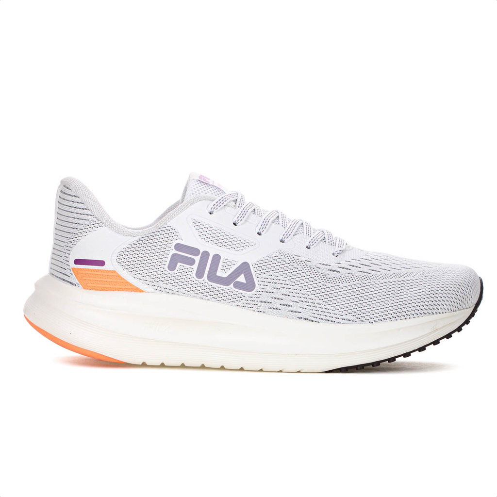 Tênis Fila Fastness Branco Laranja e Roxo - Feminino