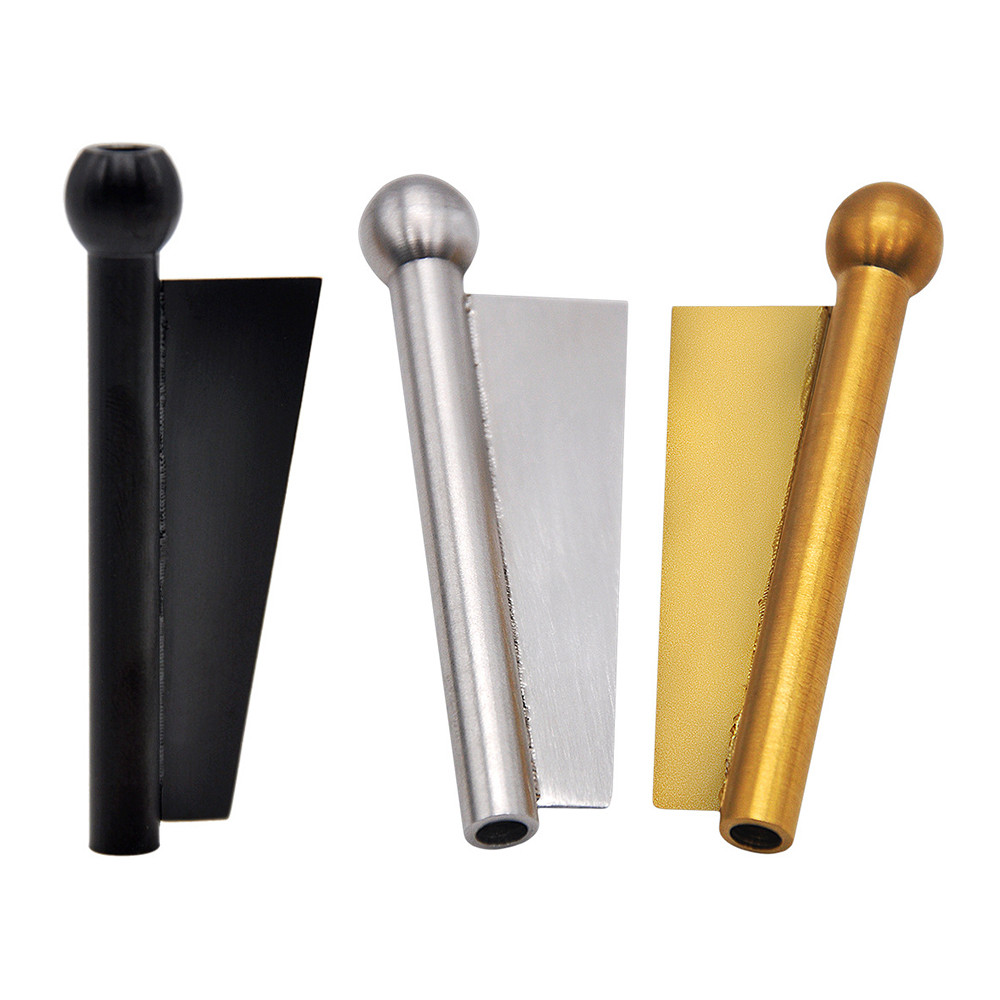 Tubo De Palha De Metal 2 Em 1 Estilo Bandeira Com Lâmina Legal Gadget Para Presente Masculino