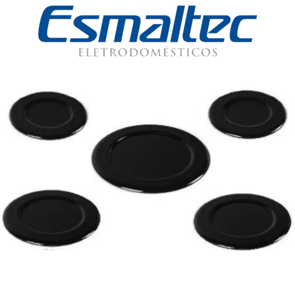 kit Espalhador 5 tampas para fogao esmaltec jade clarice 2g 2p1gg