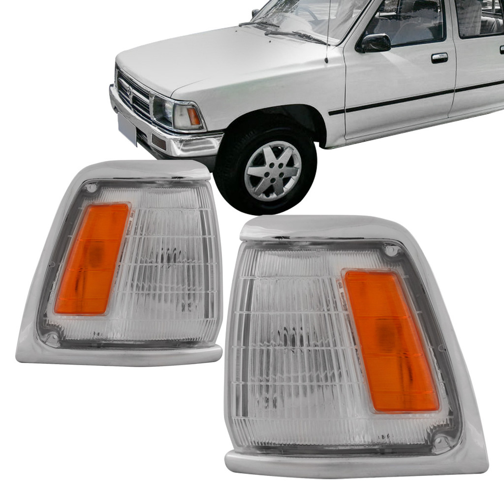 Pisca Hilux 4X2 93 94 95 96 97 98 99 2000 2001 Cristal Ambar Cromado