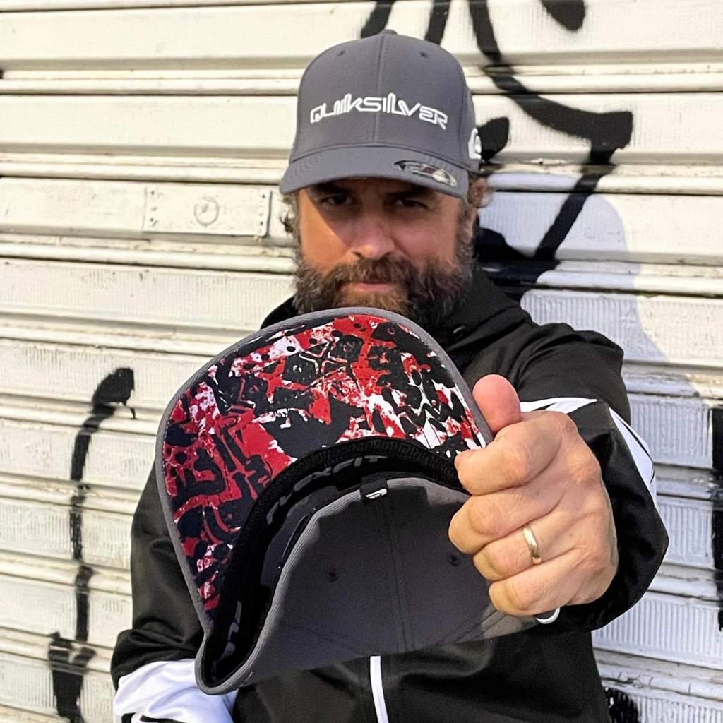 Boné Quiksilver Flexfit Emb Type Heritage Regal Dark Grey M