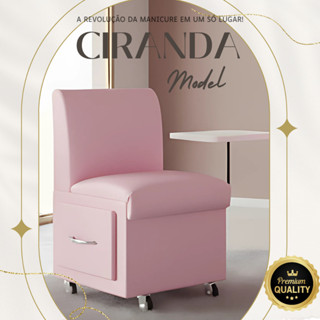 Cadeira Ciranda Rosa bebe Manicure Carrinho Gaveta Móvel Salão Apoio de Mão Esmalte Rodinha em Oferta na Shopee