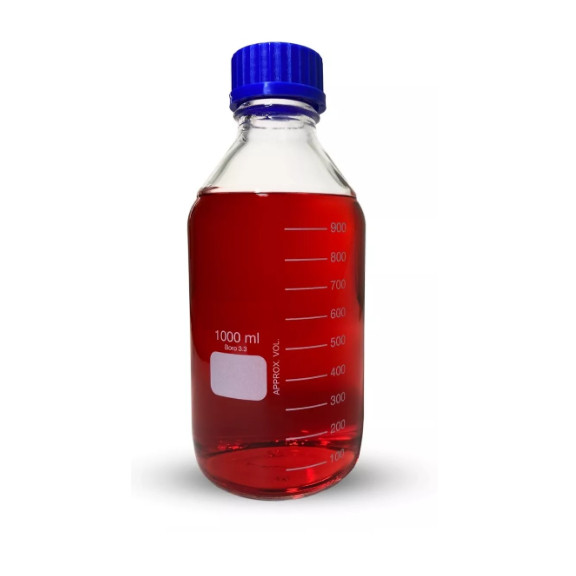 Frasco Reagente Graduado Tampa Rosca Anti-gotas 5L 5000ml Boro