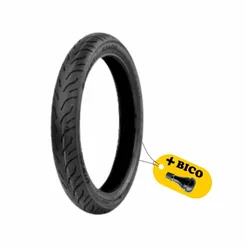 Kit Pneu Moto Vipal ST600 100/90-18 Traseiro Uso Sem Câmara CG FAN TITAN START + 1 Válvula TR-412 de Brinde