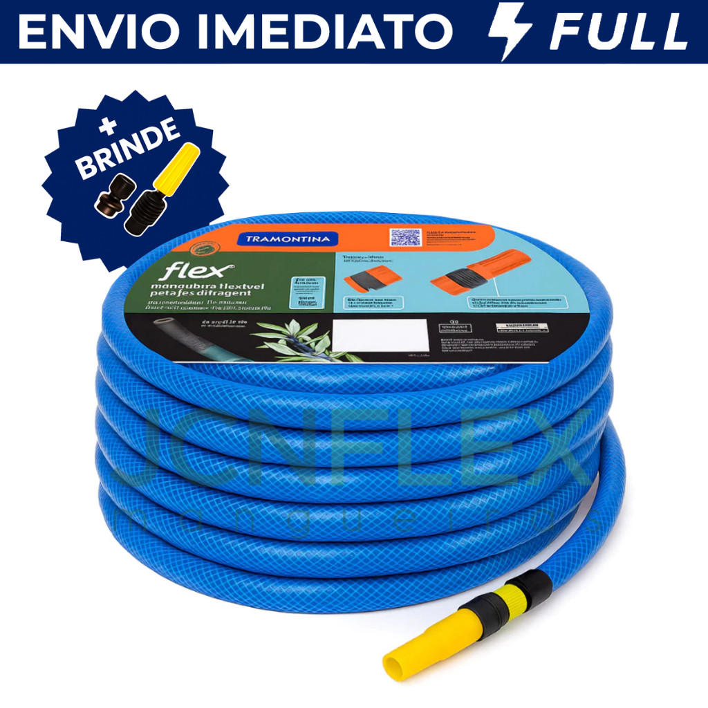 Mangueira De Jardim Reforçada Trançada Completa 10/15/20/25/30/35/50 Metros em Oferta na Shopee