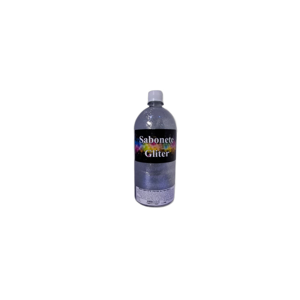 Base Sabonete Liquido Gliter Prata 1l