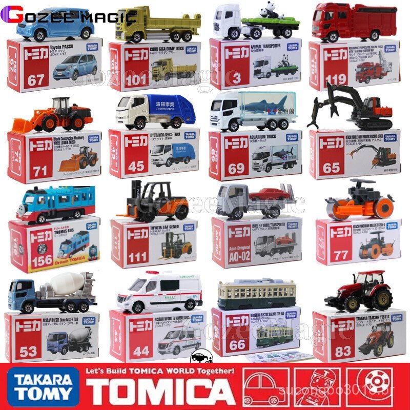 TAKARA TOMY TOMICA Modelo De Carro Em Liga Toyota NISSAN Mitsubishi HITACHI Honda Guindaste Grande De Construção Transpo