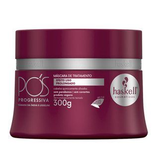 Máscara Pós Progressiva 300ml Haskell | Restauração, Alinhamento e Brilho para Cabelos Alisados Quimicamente em Oferta na Shopee