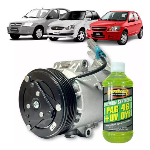 Compressor Ar Celta 2009 A 2016 Original Delphi + Oleo em Oferta na Shopee