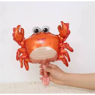 Kit 10 Balão Metalizado Caranguejo Centro Mesa 32cm Fundo do Mar  Festa Decoração em Oferta na Shopee