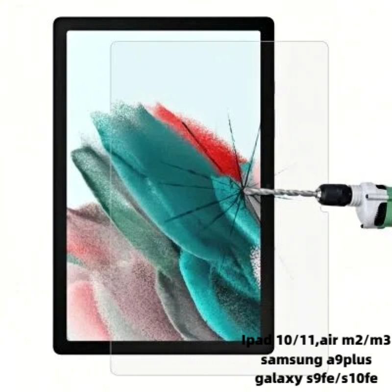 Película de Vidro Temperado iPad 10/11（A16）, Air M2/M3,A9plus S9fe/S10fe – Proteção Premium