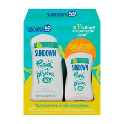 Kit Protetor Solar Corporal Sundown Praia e Piscina FPS50 200ml + Praia e Piscina FPS50 100ml