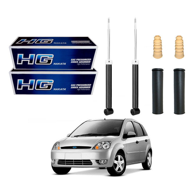 Kit Amortecedor Traseiro, Fiesta 1.0 1.6 2003 A 2006