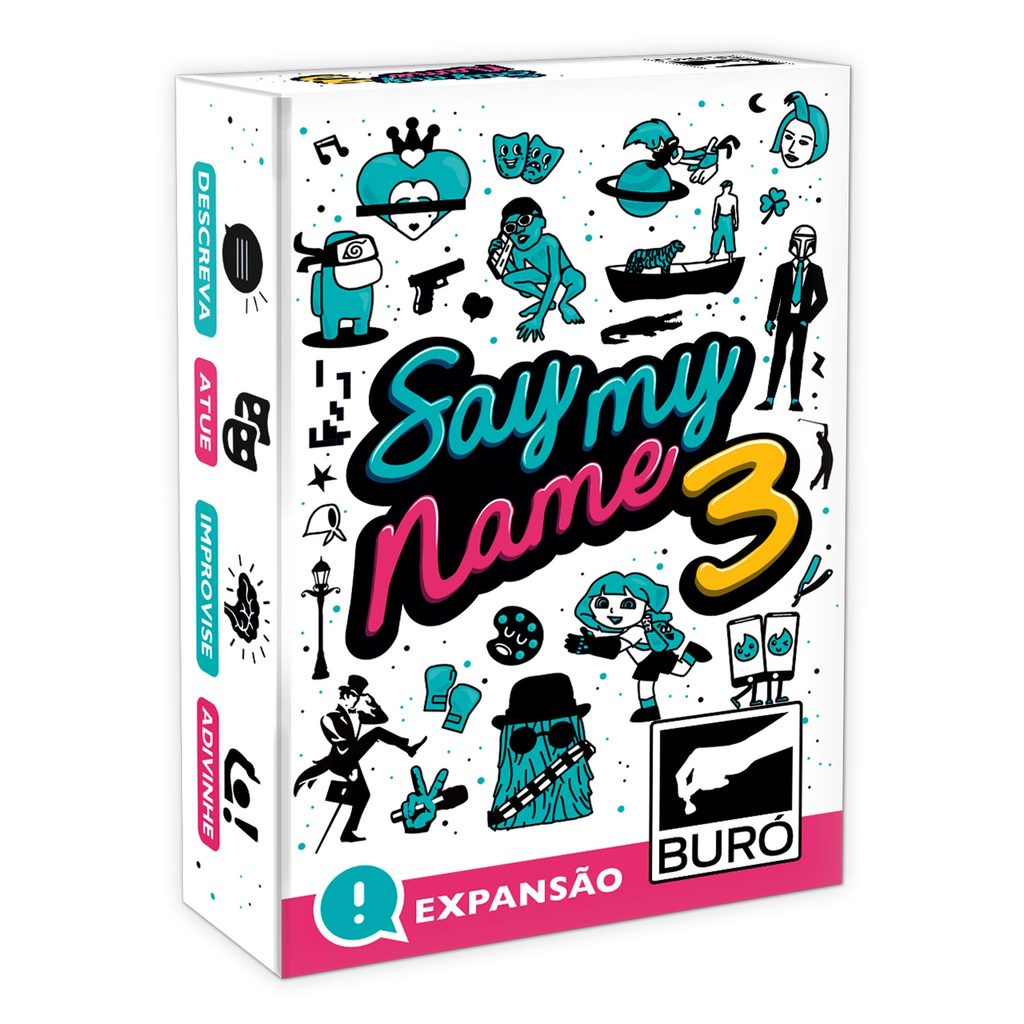 Say My Name 3 - Expansão Jogo de Cartas Say My Name Buró 50 Cartas Novas Card Game