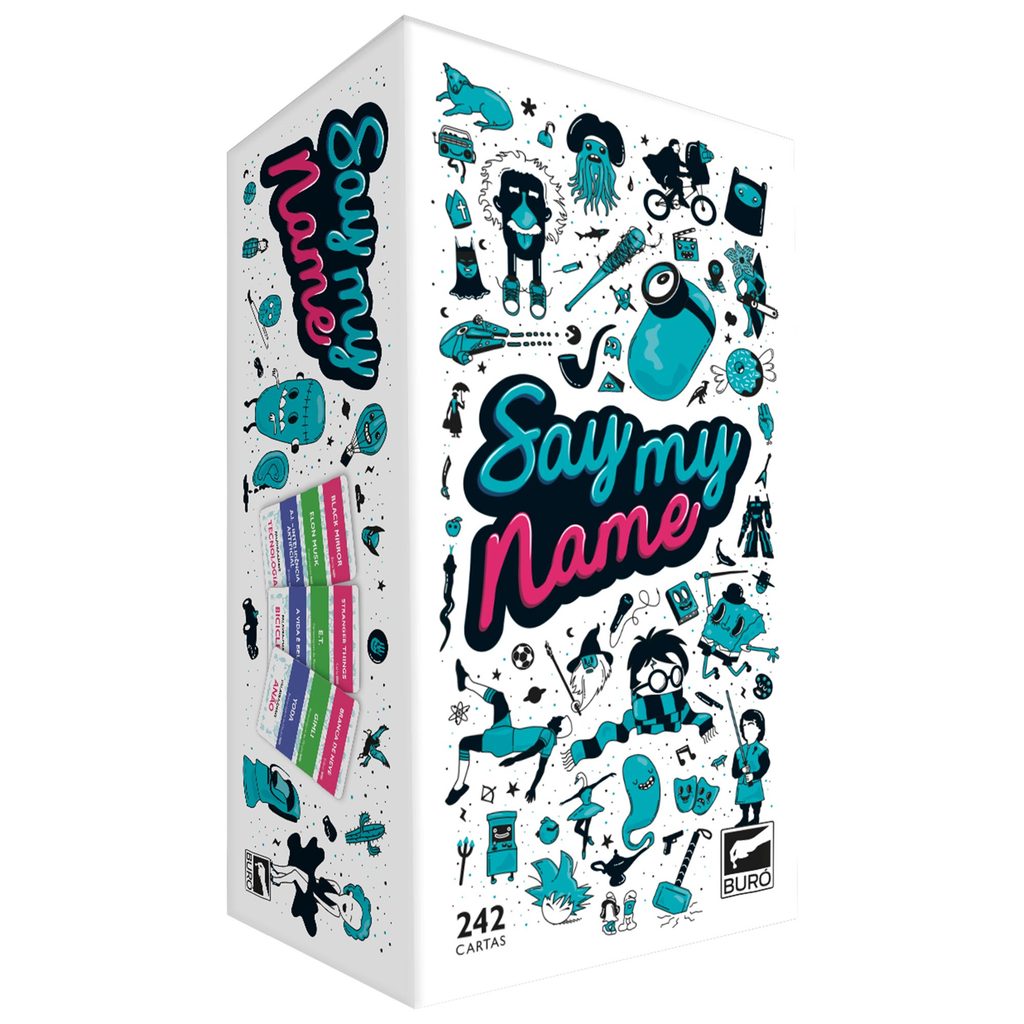Say My Name Jogo de Cartas - Buró Mímica Raciocínio Rápido Galera Conhecimentos Gerais