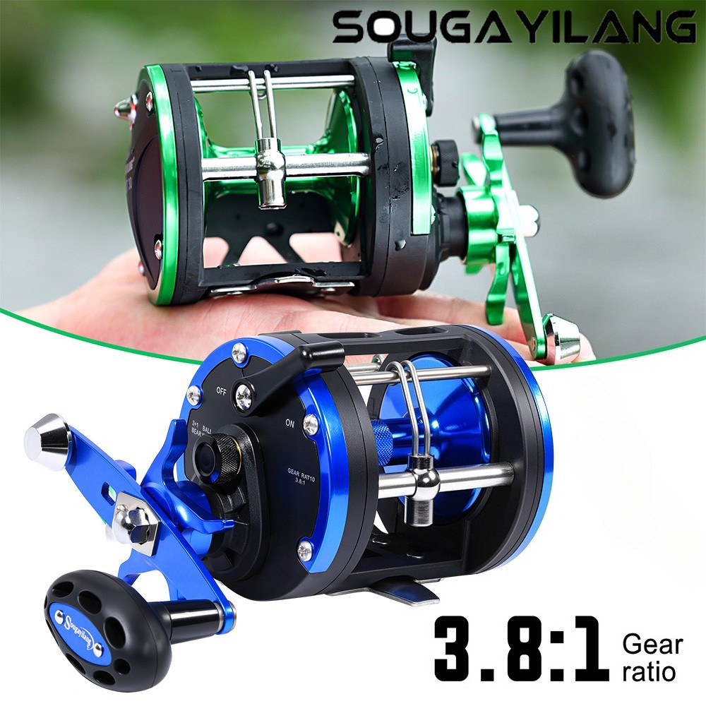 Sougayilang Novo Carretel De Pesca 3 + 1BB 3.8 : 1 Relação De Engrenagem Max 25KG Boa Ferramenta Para Ambientes Externos