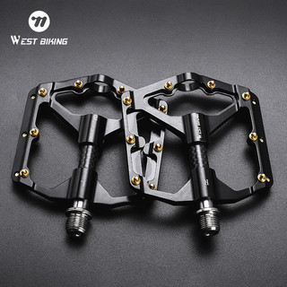 Pedais de Bicicleta WEST BIKING com 3 Rolamentos, Ultraleves, em Fibra de Carbono, para Bicicletas de Estrada, BMX, MTB,