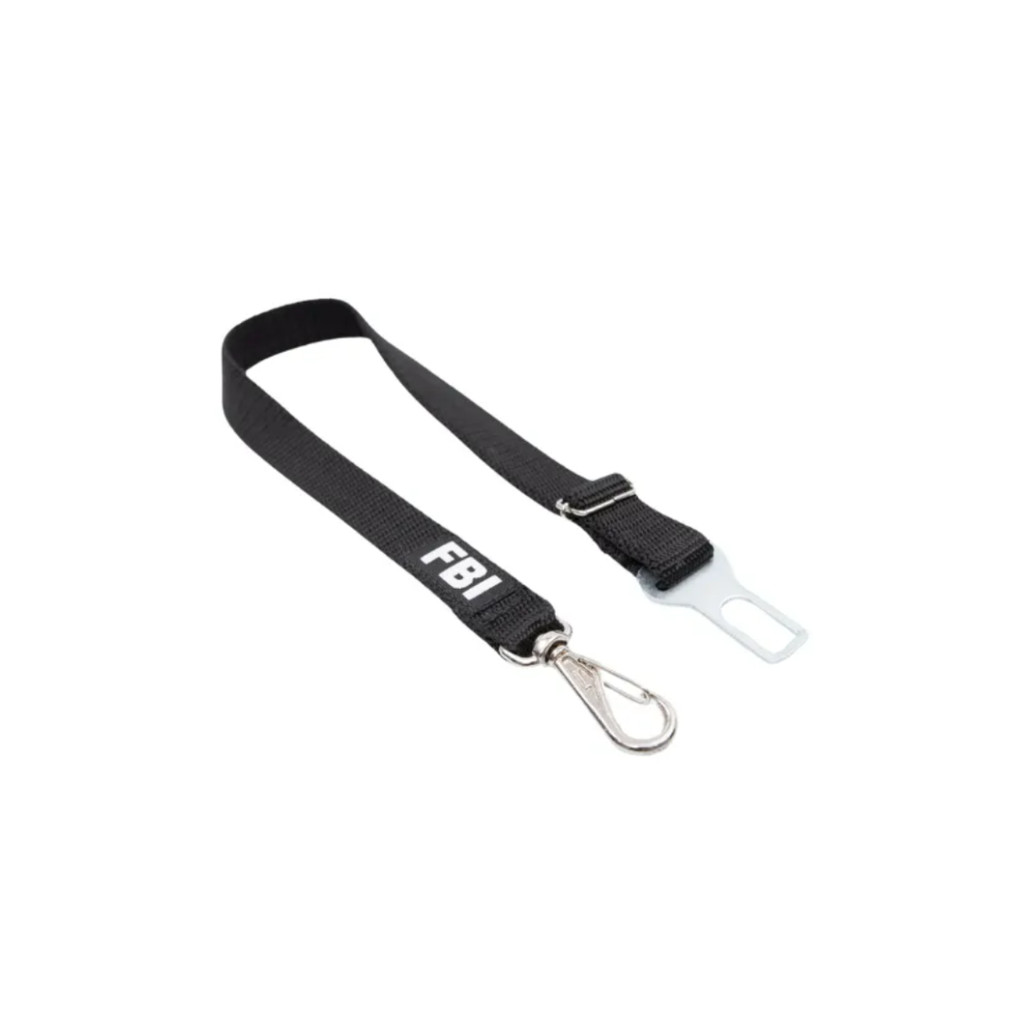 CINTO DE SEGURANCA  PARA CACHORRO FBI PET PRETO