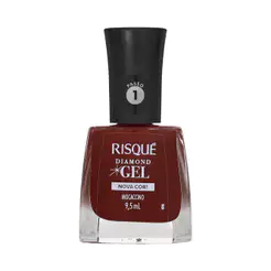 Esmalte Risqué Diamond Gel Nova Cor Mocaccino