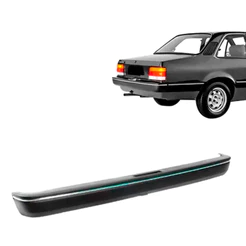 Parachoque Traseiro Chevette 87 88 89 90 91 92 93 94 Com Alma Aço Preto