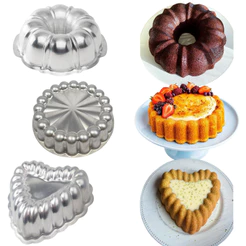 Kit 3 Formas Decorada Bolo Pudim Gomada 22cm