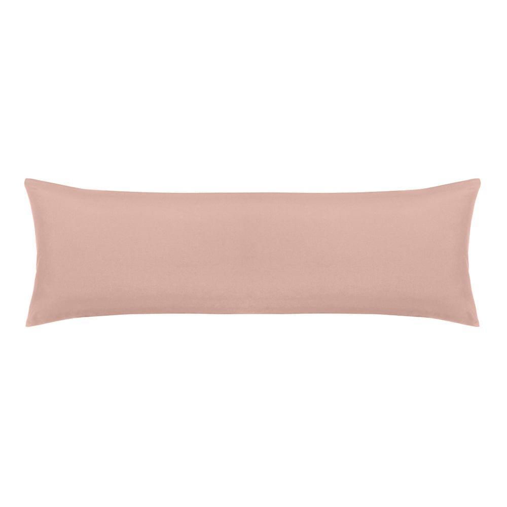 Fronha Super Body Pillow Altenburg Toque Acetinado Rosa Lunar