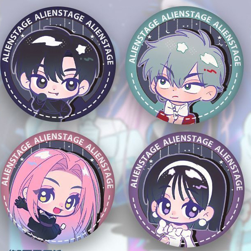 1 Pcs Coreano Manga Alien Stage Wanderer Cosplay Mochila 58mm Crachá Mizi Sua Ivan Até Hyuna Luka laser Pin Coleção Brea