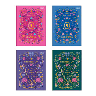 Caderno brochura capa dura colegial 1x1 80 folhas Bridgerton Tilibra em Oferta na Shopee